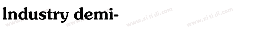lndustry demi字体转换